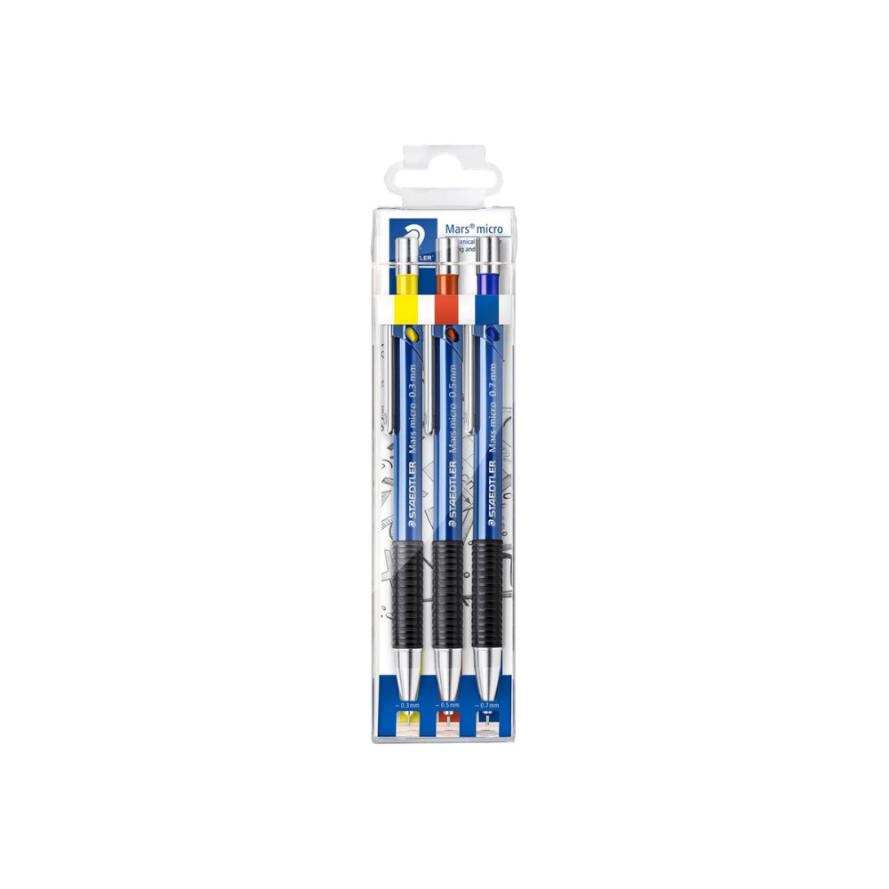 Produktbild för STAEDTLER Mars micro 775 - stiftpenna - B (paket om 3)