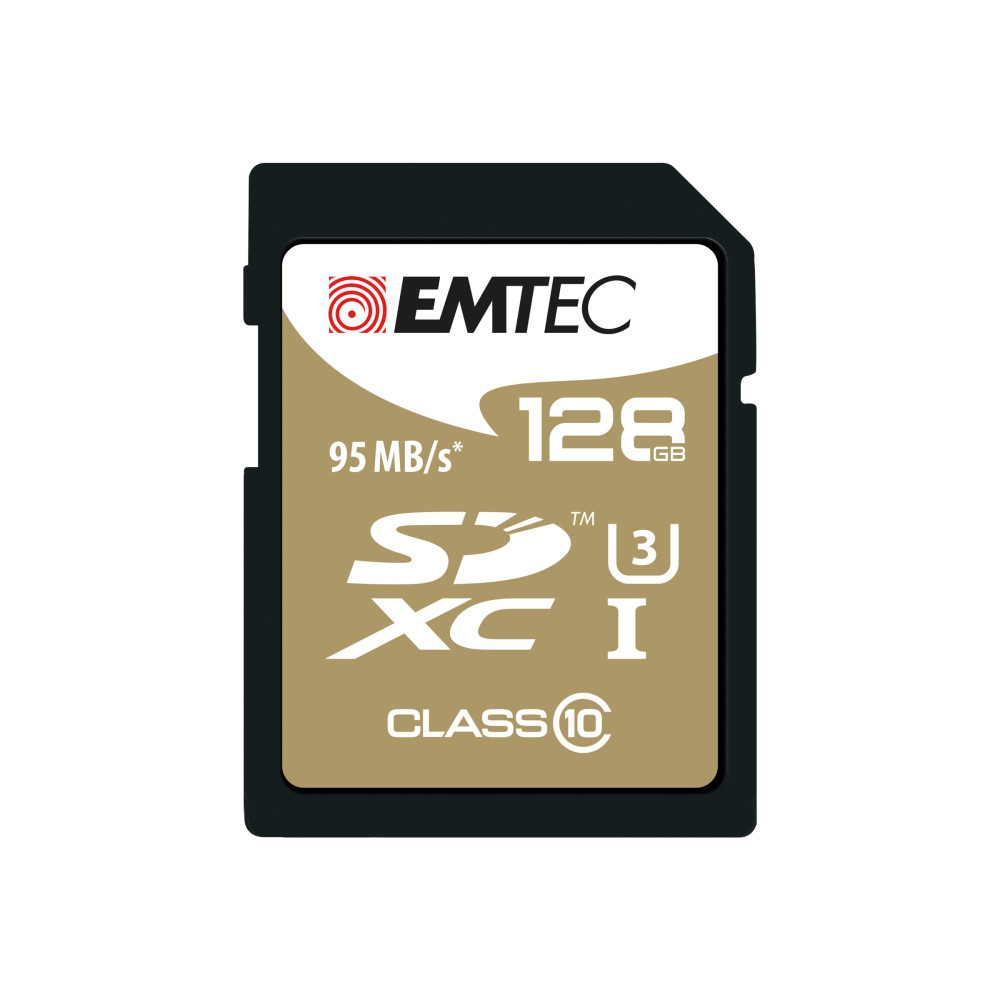 Produktbild för EMTEC SpeedIN' - flash-minneskort - 128 GB - SDXC UHS-I