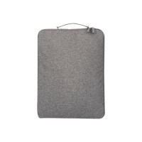 Produktbild för Manhattan Seattle Laptop Sleeve 15.6", Grey, Padded, Extra Soft Internal Cushioning, Main Compartment with double zips, Zippered Front Pocket, Carry Loop, Water Resistant and Durable, Notebook Slipcase, Three Year Warranty - fodral för bärbar dator