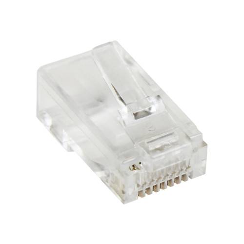 StarTech.com StarTech.com Cat5e RJ45 Stranded Modular Plug Connector - 50 Pkg - Bulk Cat 5e Plugs - 50x RJ45 Ends (CRJ4550PK) - nätverkskontakt