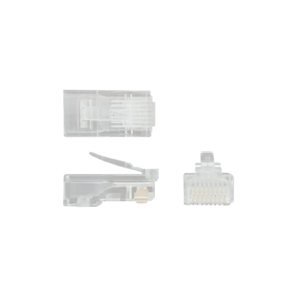 Produktbild för StarTech.com Cat5e RJ45 Stranded Modular Plug Connector - 50 Pkg - Bulk Cat 5e Plugs - 50x RJ45 Ends (CRJ4550PK) - nätverkskontakt