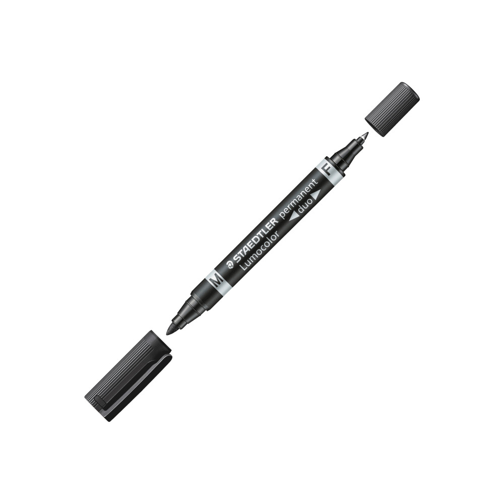 Produktbild för STAEDTLER Lumocolor duo - märkpenna med dubbel spets - svart
