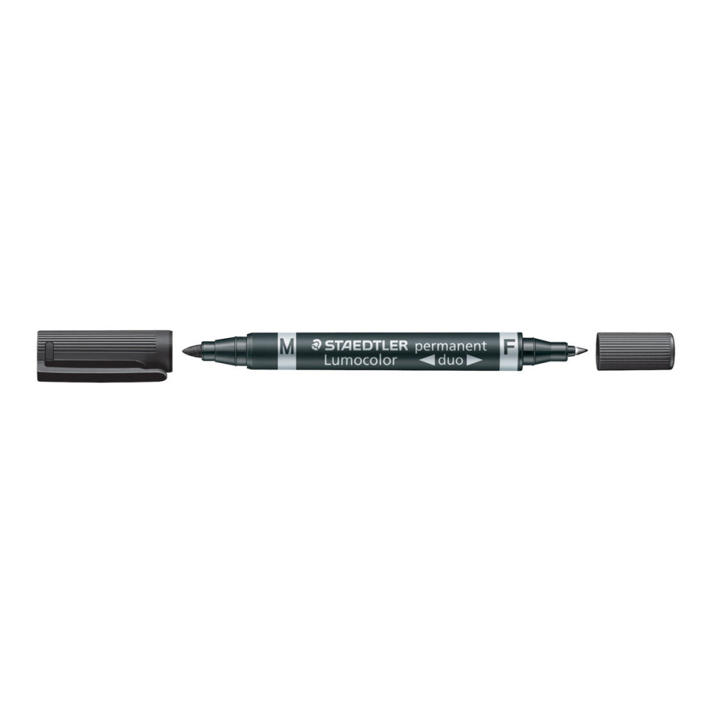 Produktbild för STAEDTLER Lumocolor duo - märkpenna med dubbel spets - svart