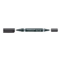 Produktbild för STAEDTLER Lumocolor duo - märkpenna med dubbel spets - svart