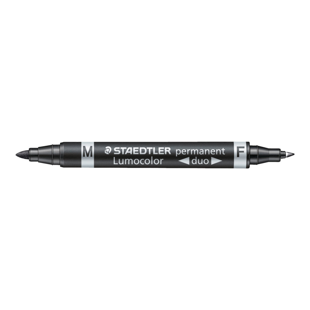 Produktbild för STAEDTLER Lumocolor duo - märkpenna med dubbel spets - svart