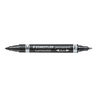 Produktbild för STAEDTLER Lumocolor duo - märkpenna med dubbel spets - svart