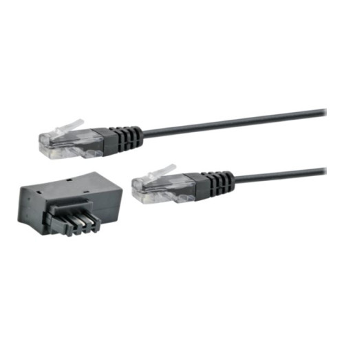 Schwaiger Schwaiger TAE/DSL Adapter With Modem Cable - kabelsats för telefon - 3 m