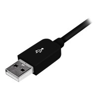 Produktbild för StarTech.com 3 m USB till Lightning-kabel - Lång iPhone/iPad/iPod-laddningskabel - Lightning till USB-kabel - Apple MFi-certifierad - Svart - Lightning-kabel - Lightning / USB - 3 m