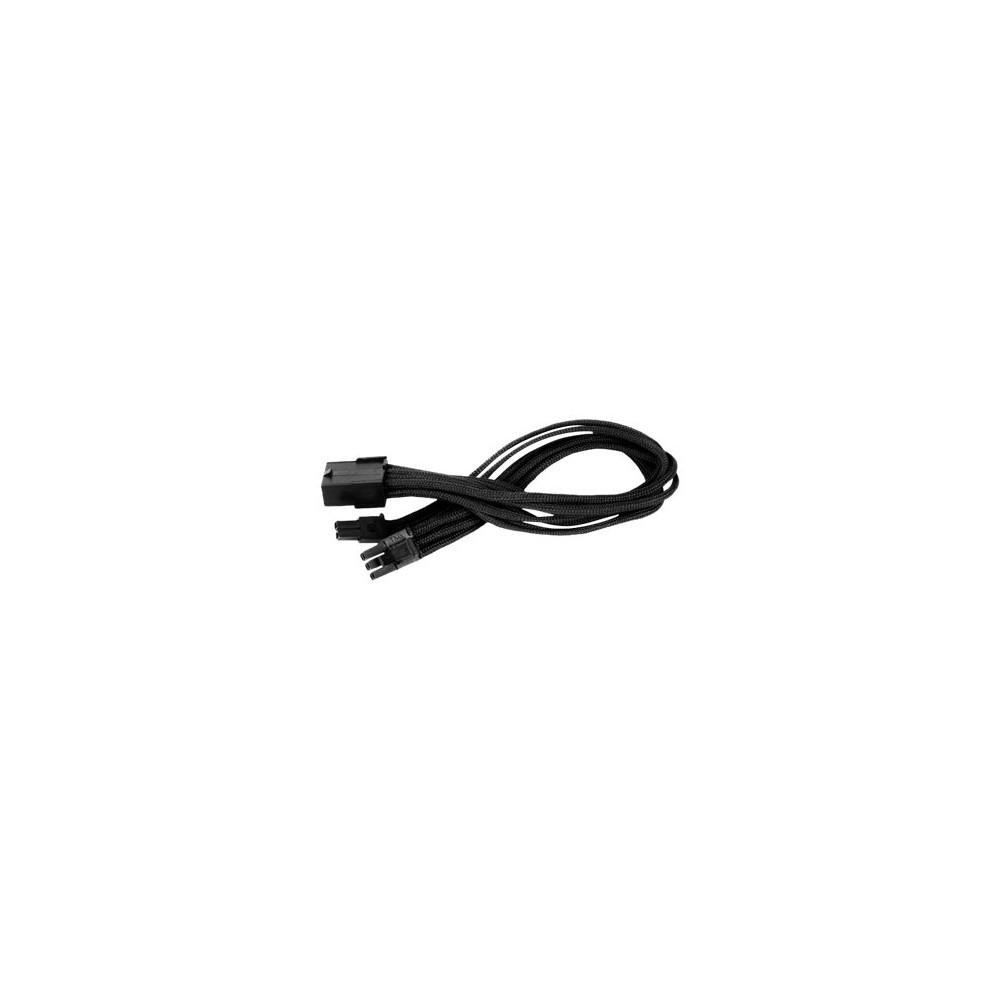 Produktbild för SilverStone PP07 - förlängningskabel för ström - 8-stifts PCIe-ström till 8-stifts PCIe-ström (6+2) - 25 cm