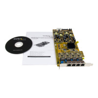 Produktbild för StarTech.com Gigabit Power over Ethernet PCIe-nätverkskort med 4 portar - PSE/PoE PCI Express-nätverkskort - nätverksadapter - PCIe x4 - Gigabit Ethernet x 4