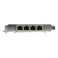 Produktbild för StarTech.com Gigabit Power over Ethernet PCIe-nätverkskort med 4 portar - PSE/PoE PCI Express-nätverkskort - nätverksadapter - PCIe x4 - Gigabit Ethernet x 4
