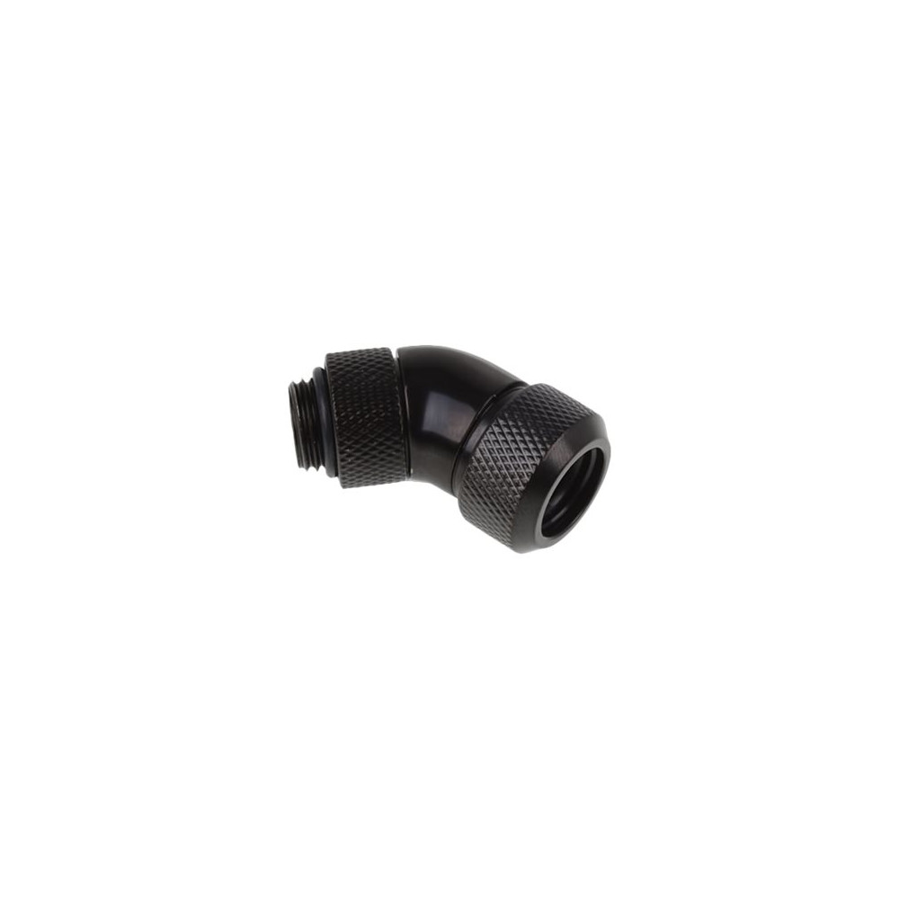 Produktbild för Alphacool Eiszapfen 13 mm HardTube compression fitting 45° rotatable G1/4 - vinkelfäste för vätskekylningssystem