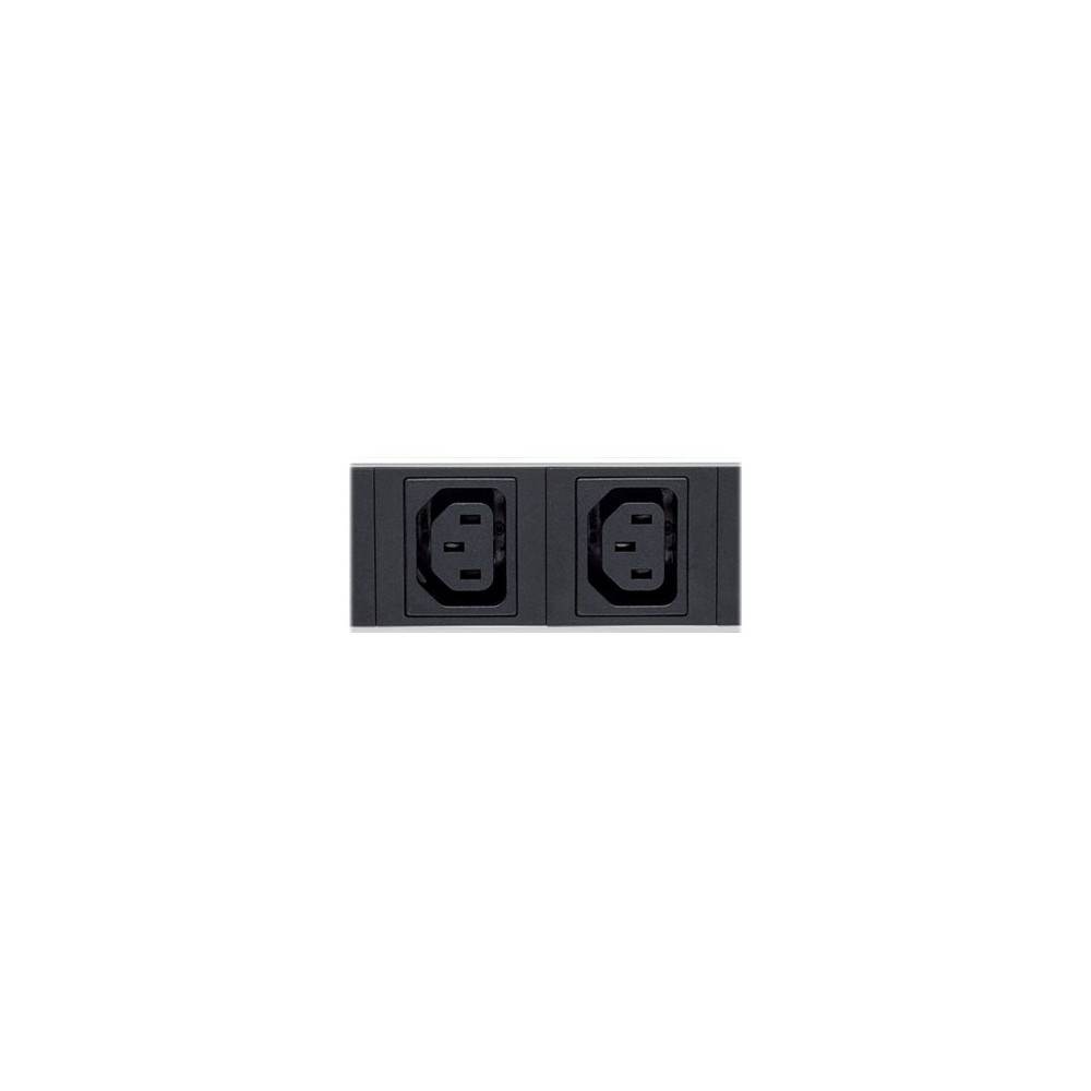 Produktbild för Intellinet 19" 1U Rackmount Anti-Shedding 8-Output C13 Power Distribution Unit (PDU), With Removable Power Cable and Rear C20 Input - kraftdistributionsenhet