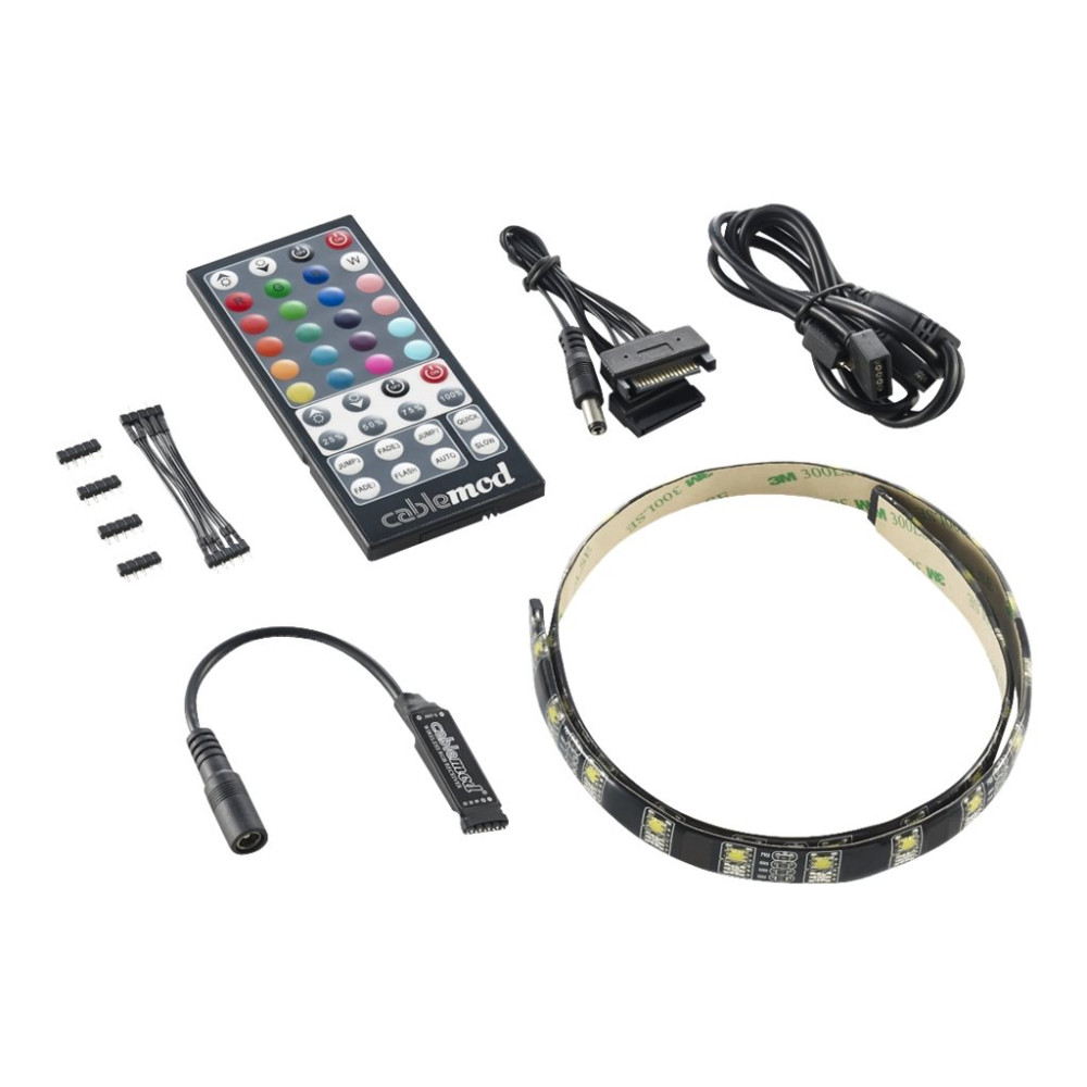 Produktbild för CableMod WideBeam Hybrid LED Strip - belysning för systemkabinett (LED)