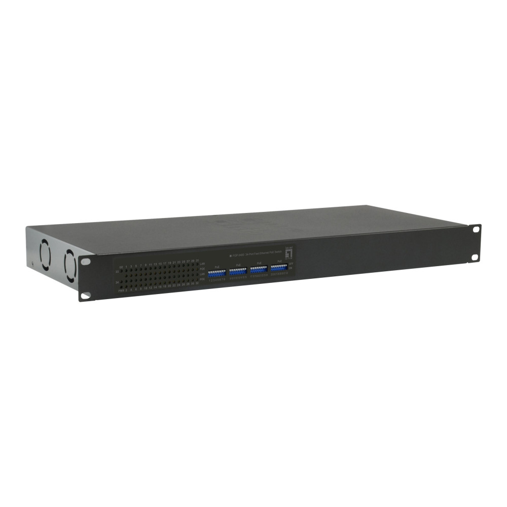 Produktbild för LevelOne FGP-3400W250 - switch - 34 portar - rackmonterbar