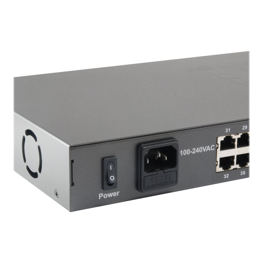 Produktbild för LevelOne FGP-3400W250 - switch - 34 portar - rackmonterbar