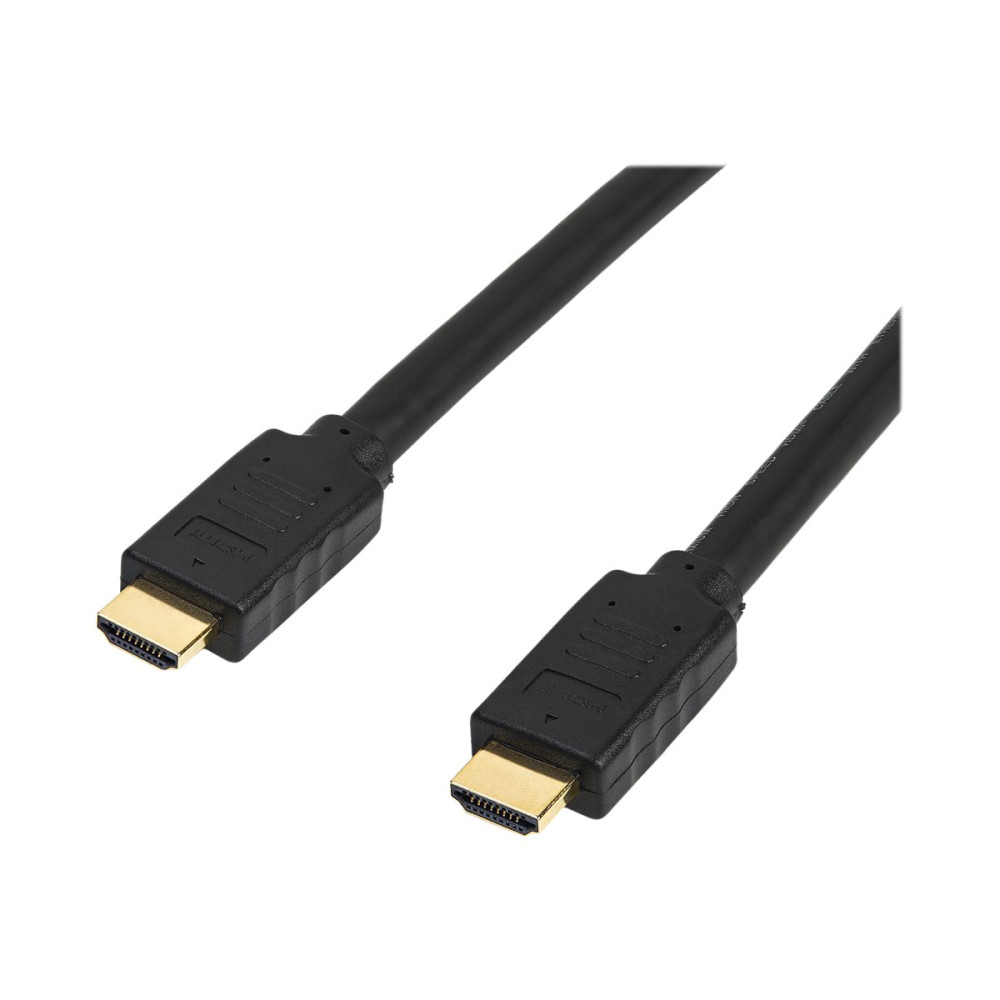 Produktbild för StarTech.com 15 m HDMI 2.0-kabel - 4K 60 Hz aktiv HDMI-kabel - CL2-klassad för vägginstallation - UHD-HDMI-kabel med hög hastighet och lång hållbarhet - HDR, 18 Gbps - Hane-till-hane-sladd - Svart - HDMI-kabel - 15 m