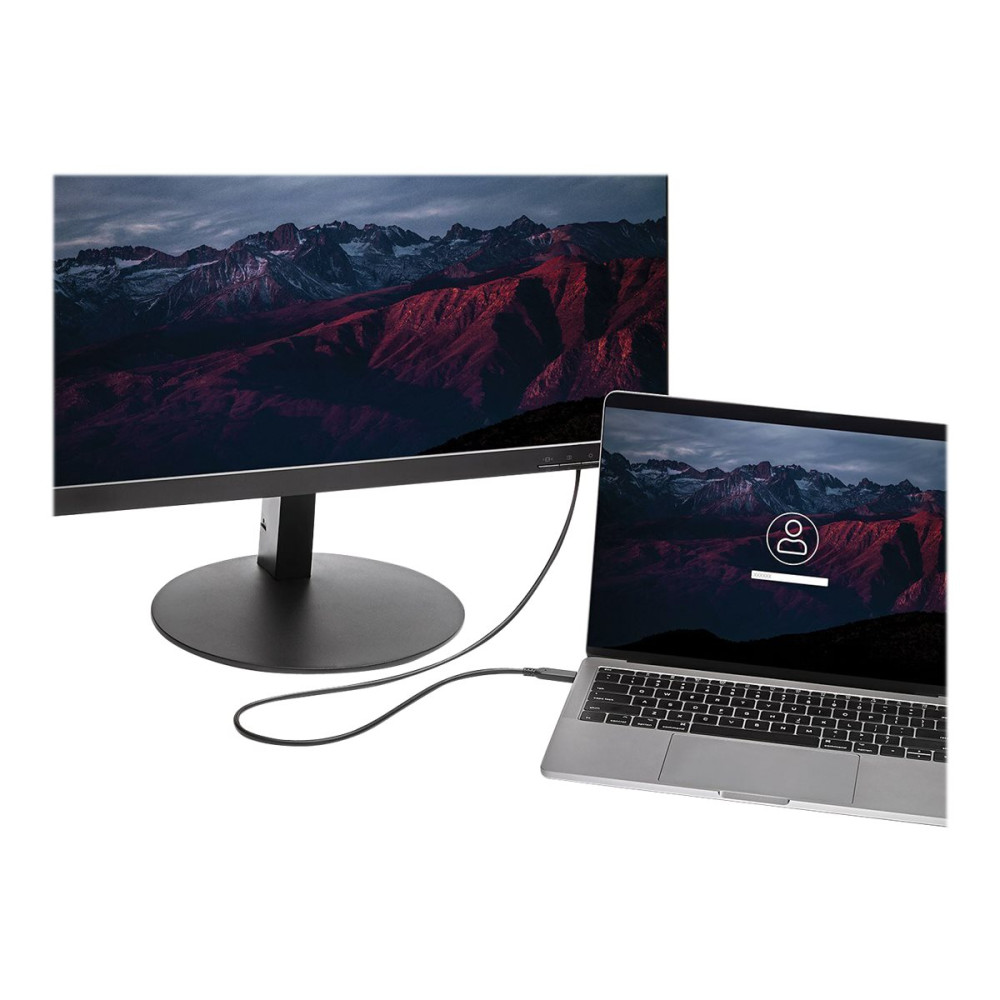 Produktbild för StarTech 1,8 m USB-C till Mini DisplayPort-kabel - 4K 60Hz - Svart - videoadapterkabel - USB-C till Mini DisplayPort - 1.8 m