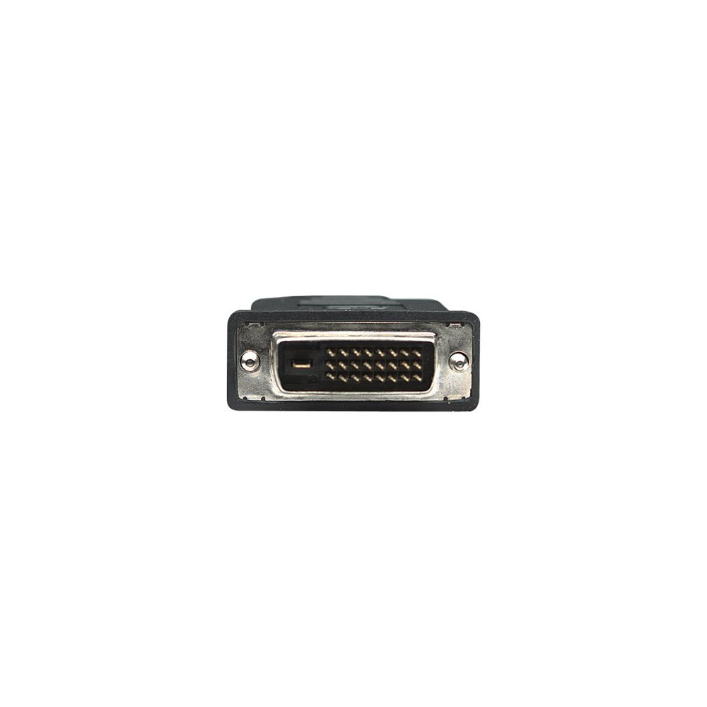 Produktbild för Manhattan HDMI to DVI-D 24+1 Cable, 1m, Male to Male, Black, Dual Link, Compatible with DVD-D, Lifetime Warranty, Polybag - adapterkabel - HDMI / DVI - 1 m