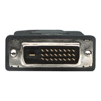 Produktbild för Manhattan HDMI to DVI-D 24+1 Cable, 1m, Male to Male, Black, Dual Link, Compatible with DVD-D, Lifetime Warranty, Polybag - adapterkabel - HDMI / DVI - 1 m