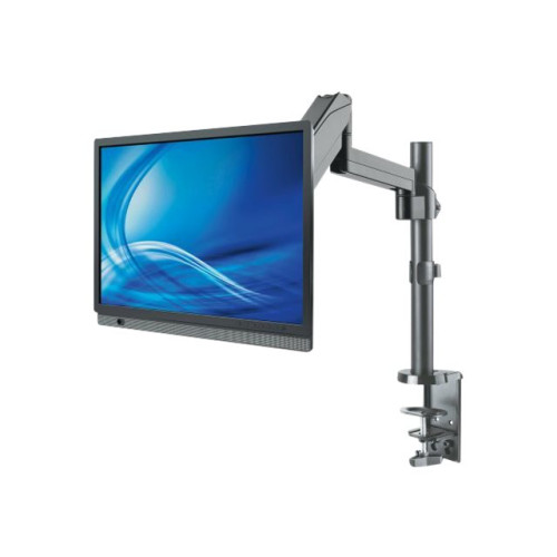 Manhattan Manhattan TV & Monitor Mount, Desk, Full Motion (Gas Spring), 1 screen, Screen Sizes: 10-27", Black, Clamp or Grommet Assembly,VESA 75x75 to 100x100mm, Max 8kg, Lifetime Warranty monteringssats - för LCD-display