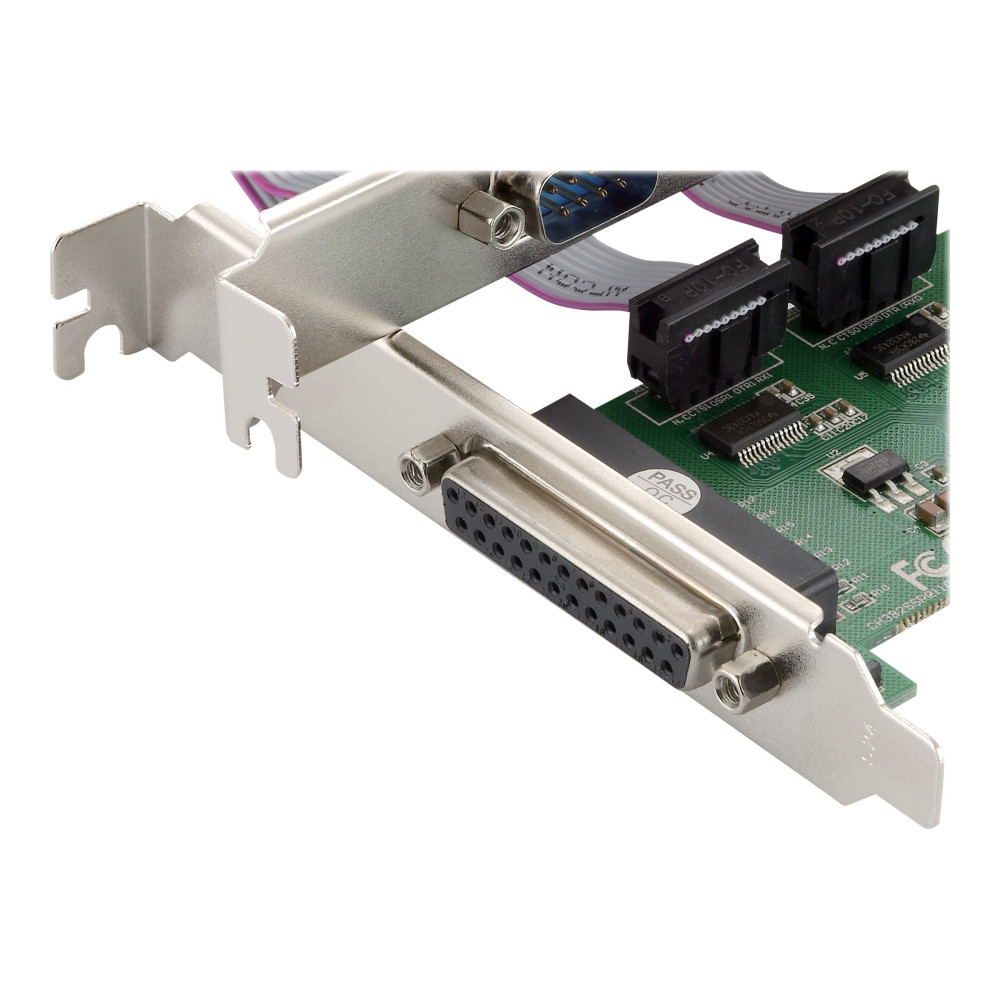 Produktbild för Conceptronic SPC01G - parallellt/seriellt kort - PCIe - RS-232 x 2 + parallell x 1