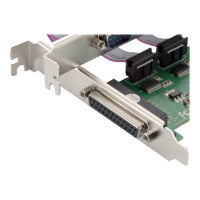 Produktbild för Conceptronic SPC01G - parallellt/seriellt kort - PCIe - RS-232 x 2 + parallell x 1