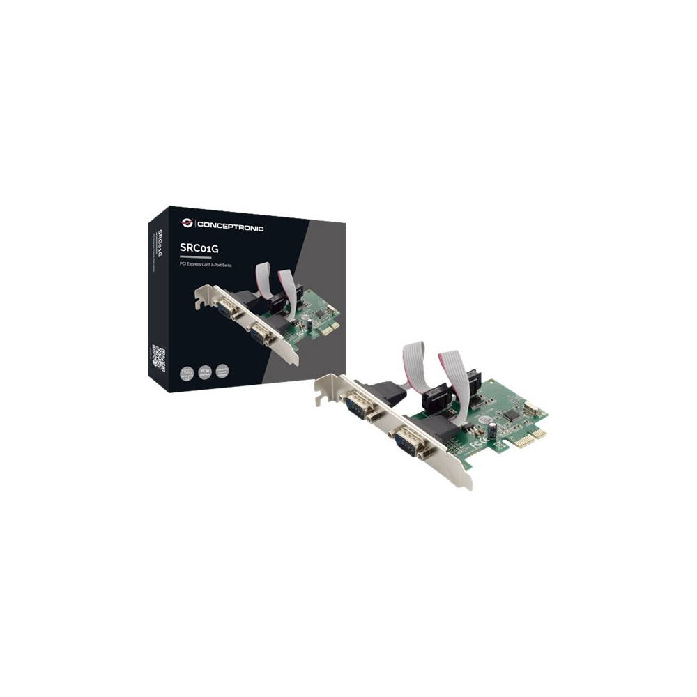 Produktbild för Conceptronic SRC01G - seriell adapter - PCIe - RS-232 x 2
