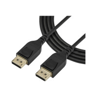 Produktbild för StarTech 2 m VESA-certifierad DisplayPort 1.4-kabel - 8K 60 Hz HDR10 - Ultra HD 4K 120 Hz-video - DP 1.4-kabel/-sladd - För skärmar/displayer - DisplayPort till DisplayPort-kabel - M/M - DisplayPort-kabel - DisplayPort till DisplayPort - 2 m