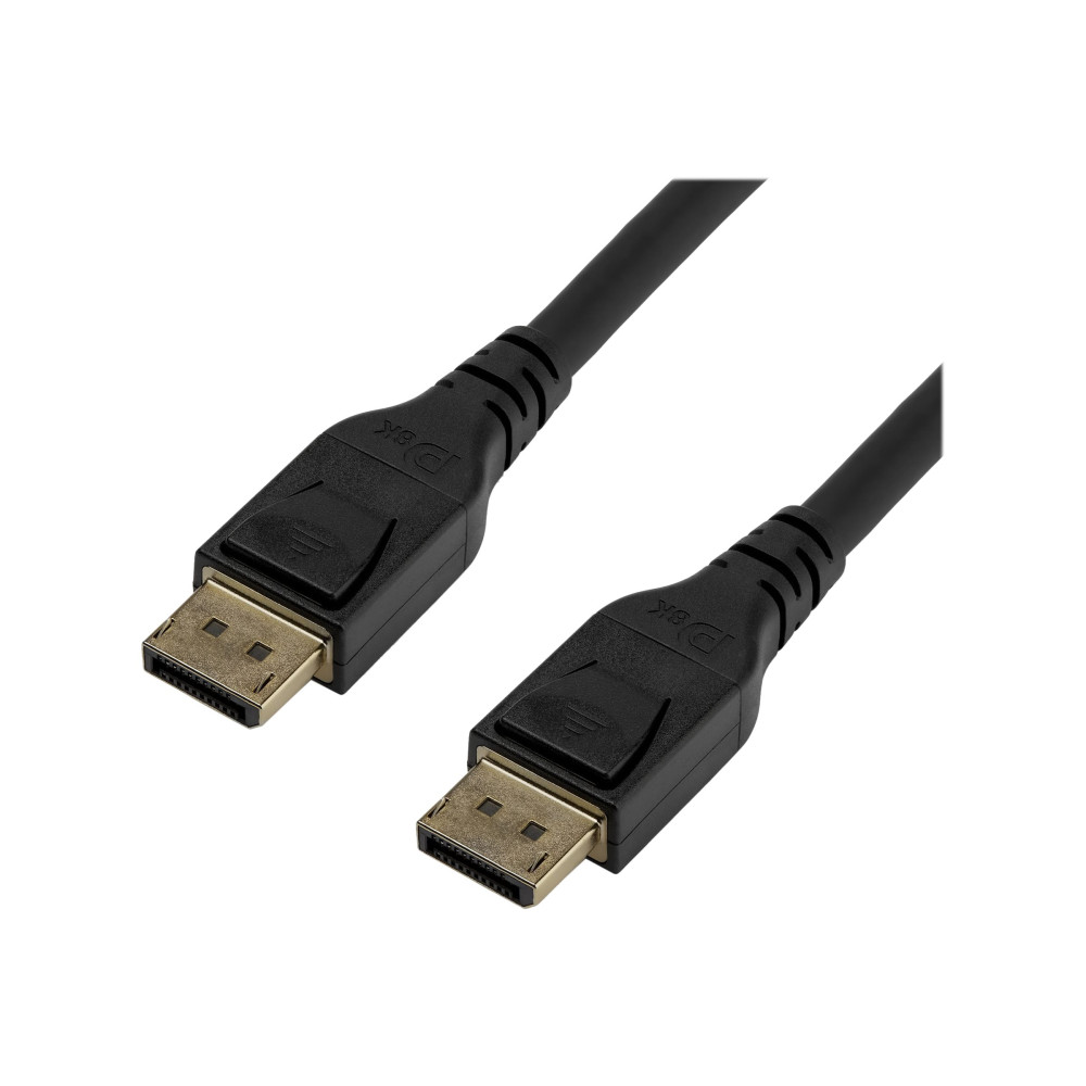 Produktbild för StarTech 3 meter VESA-certifierad DisplayPort 1.4-kabel - 8K 60Hz HBR3 HDR - Super UHD DisplayPort till DisplayPort-skärmsladd - Ultra HD 4K 120Hz DP 1.4 smal videokabel M/M DP-kontakt - DisplayPort-kabel - DisplayPort till DisplayPort - 3 m