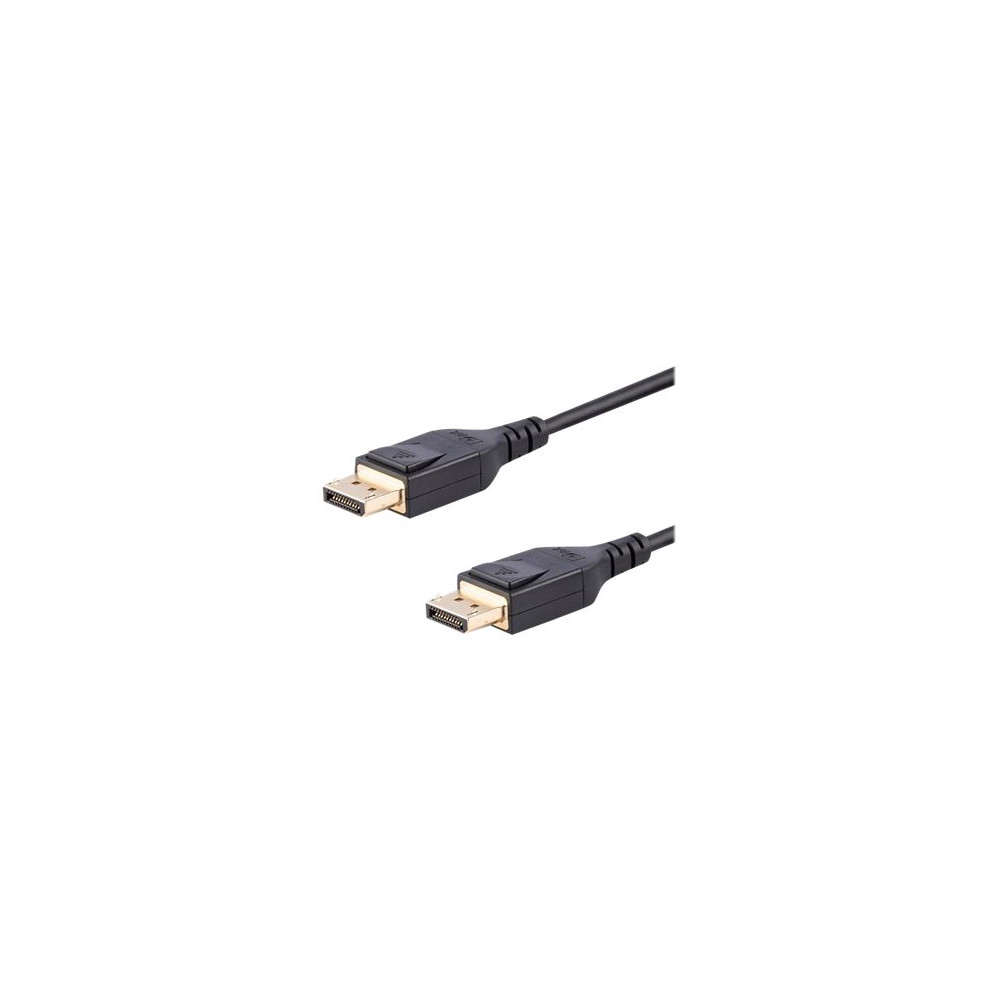 Produktbild för StarTech 3 meter VESA-certifierad DisplayPort 1.4-kabel - 8K 60Hz HBR3 HDR - Super UHD DisplayPort till DisplayPort-skärmsladd - Ultra HD 4K 120Hz DP 1.4 smal videokabel M/M DP-kontakt - DisplayPort-kabel - DisplayPort till DisplayPort - 3 m