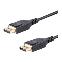 Produktbild för StarTech 3 meter VESA-certifierad DisplayPort 1.4-kabel - 8K 60Hz HBR3 HDR - Super UHD DisplayPort till DisplayPort-skärmsladd - Ultra HD 4K 120Hz DP 1.4 smal videokabel M/M DP-kontakt - DisplayPort-kabel - DisplayPort till DisplayPort - 3 m