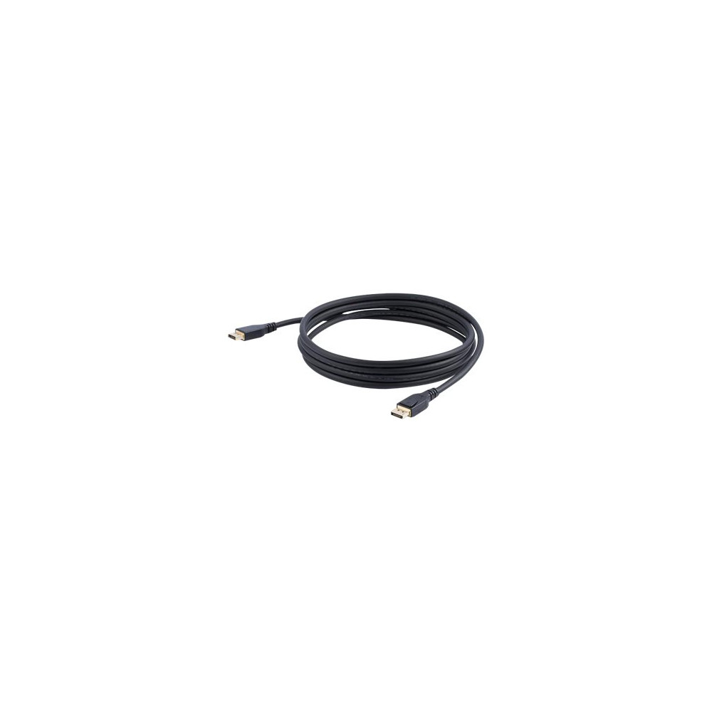 Produktbild för StarTech 3 meter VESA-certifierad DisplayPort 1.4-kabel - 8K 60Hz HBR3 HDR - Super UHD DisplayPort till DisplayPort-skärmsladd - Ultra HD 4K 120Hz DP 1.4 smal videokabel M/M DP-kontakt - DisplayPort-kabel - DisplayPort till DisplayPort - 3 m
