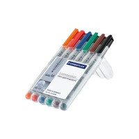 Produktbild för STAEDTLER Lumocolor 315 - fiberspetspenna - blandfärger (paket om 6)