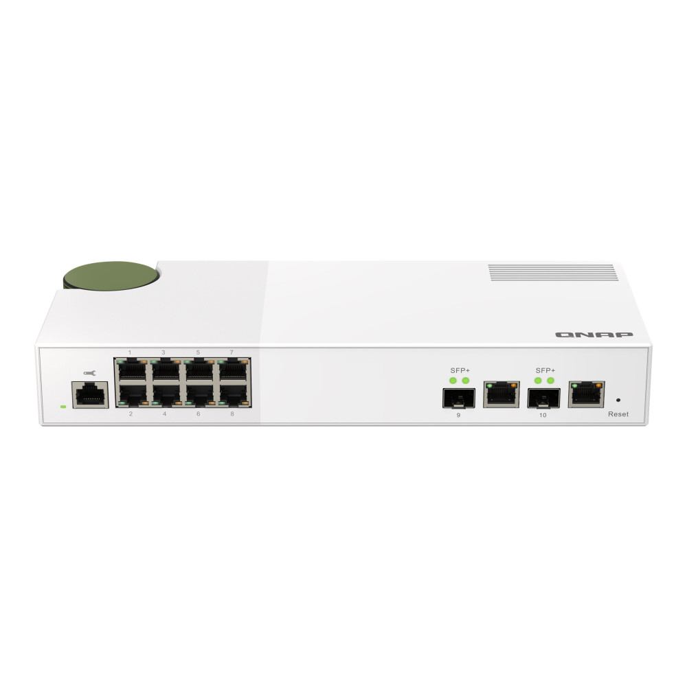 Produktbild för QNAP QSW-M2108-2C - switch - 10 portar - Administrerad