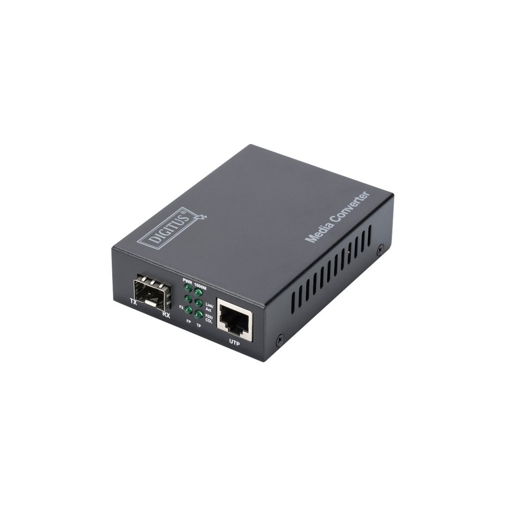 Produktbild för DIGITUS DN-82211 - fibermediekonverterare - 1GbE, 10GbE, 5GbE, 2.5GbE