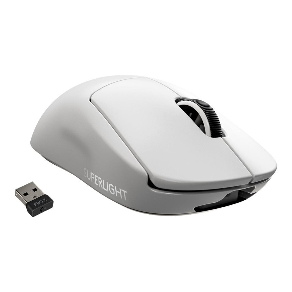 Produktbild för Logitech PRO X SUPERLIGHT Wireless Gaming Mouse - mus - 2.4 GHz - vit