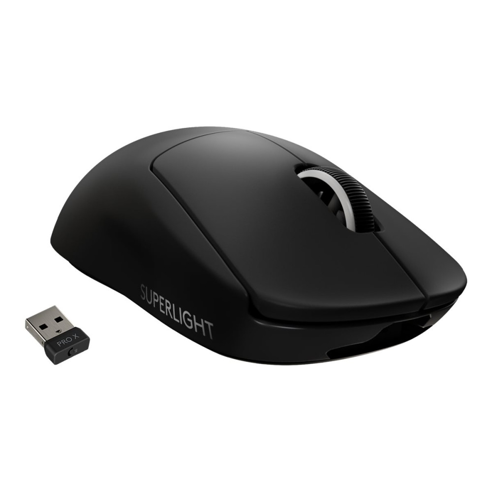Produktbild för Logitech PRO X SUPERLIGHT Wireless Gaming Mouse - mus - 2.4 GHz - svart