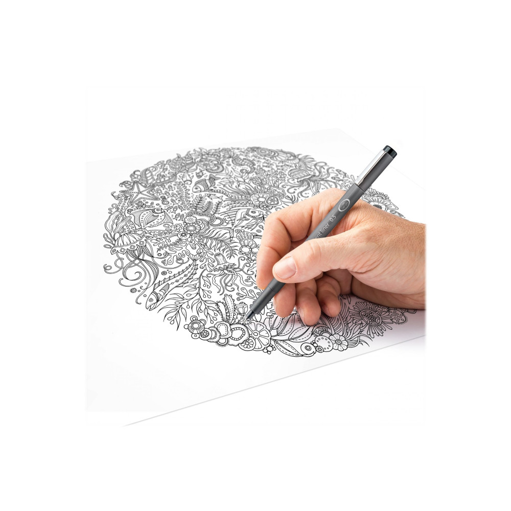 Produktbild för STAEDTLER pigment liner 308 - fineliner - svart (paket om 8)