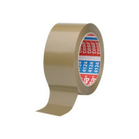 Produktbild för Tesapack Premium 4124 förpackningstejp - 50 mm x 66 m - brun