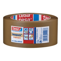 Produktbild för Tesapack Premium 4124 förpackningstejp - 50 mm x 66 m - brun