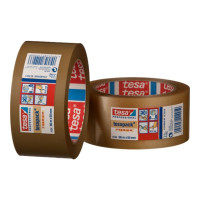 Produktbild för Tesapack Premium 4124 förpackningstejp - 50 mm x 66 m - brun