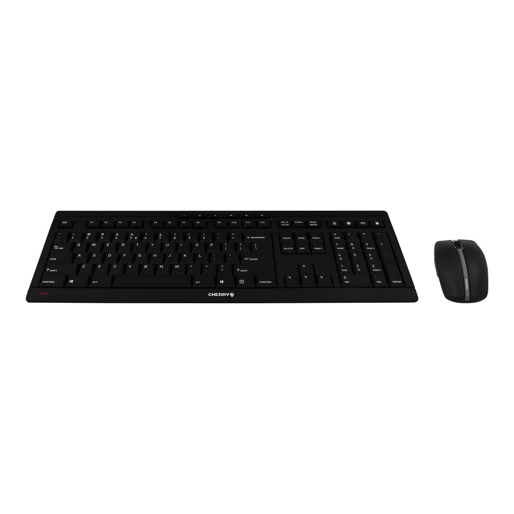 Produktbild för CHERRY STREAM DESKTOP - sats med tangentbord och mus - engelska - svart Inmatningsenhet