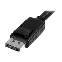 Produktbild för StarTech.com 3 ft / 91 cm 20 pin DP DisplayPort Extension Panel Mount Cable - DisplayPort to DisplayPort - Male to Female (DPPNLFM3PW) - DisplayPort-kabel - 91 cm