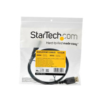 Produktbild för StarTech 1 m VESA-certifierad DisplayPort 1.4-kabel - 8K 60Hz HBR3 HDR - 91 cm Super UHD DisplayPort till DisplayPort-skärmsladd - Ultra HD 4K 120Hz DP 1.4 smal videokabel M/M DP-kontakt - DisplayPort-kabel - DisplayPort till DisplayPort - 1 m