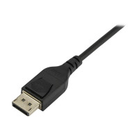Produktbild för StarTech 1 m VESA-certifierad DisplayPort 1.4-kabel - 8K 60Hz HBR3 HDR - 91 cm Super UHD DisplayPort till DisplayPort-skärmsladd - Ultra HD 4K 120Hz DP 1.4 smal videokabel M/M DP-kontakt - DisplayPort-kabel - DisplayPort till DisplayPort - 1 m