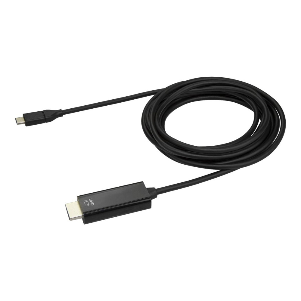 Produktbild för StarTech.com 3 m USB-C till HDMI-kabel - 4K vid 60Hz - Svart - adapterkabel - HDMI / USB - 3 m