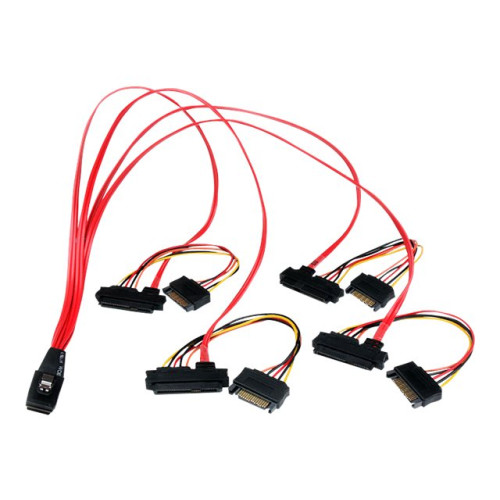 StarTech.com StarTech.com 50cm Internal Serial Attached SCSI Mini SAS Cable - SFF8087 to 4x SFF8482 - Internal Mini SAS Cable (SAS808782P50) - intern SAS-kabel - 50 cm