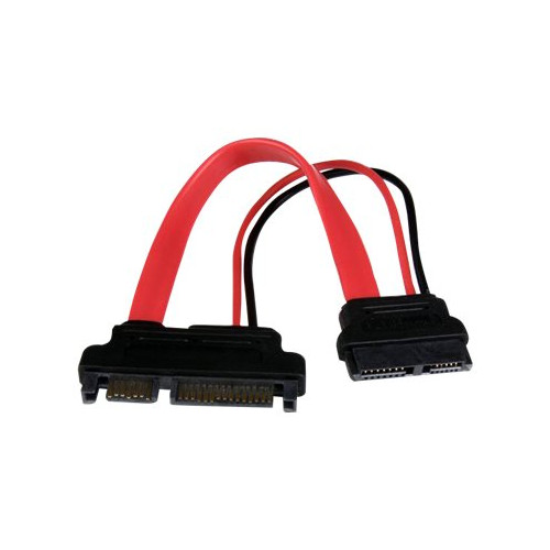 StarTech.com StarTech.com 6in Slimline SATA to SATA Adapter with Power - Slim SATA (F) to SATA (M) - Slimline Serial ATA to SATA (SLSATAADAP6) - SATA-adapter
