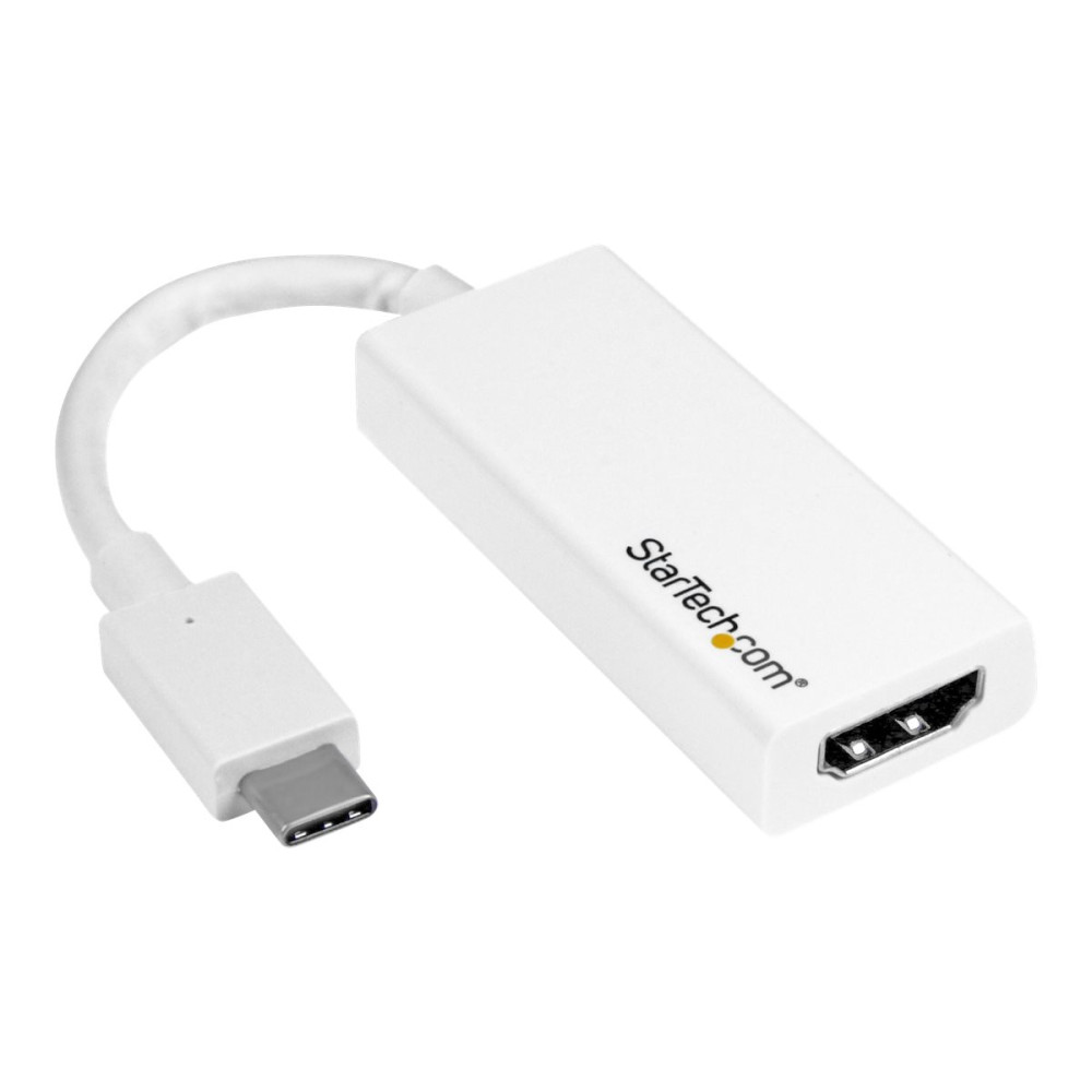 Produktbild för Startech USB-C to HDMI Adapter - White - 4K 60Hz - videokort - HDMI / USB - 15 cm